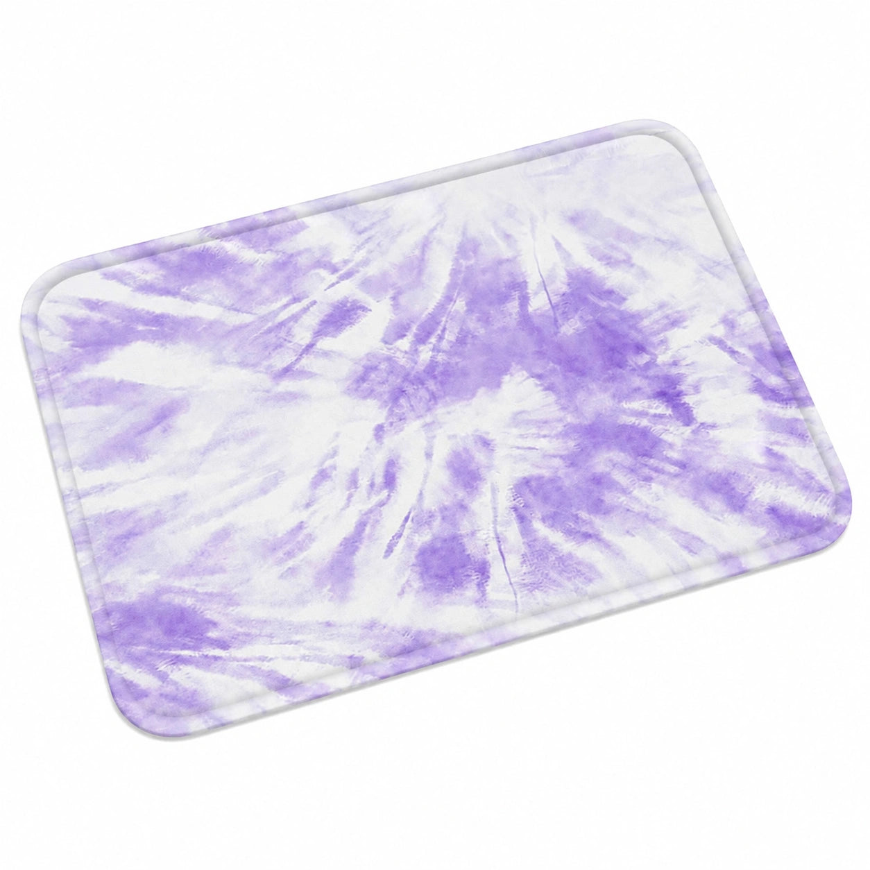 Abstraktes Lila Tie-Dye Badezimmerteppich-Set, 3-teilig, Weich und Saugfähig, für Bad und WC